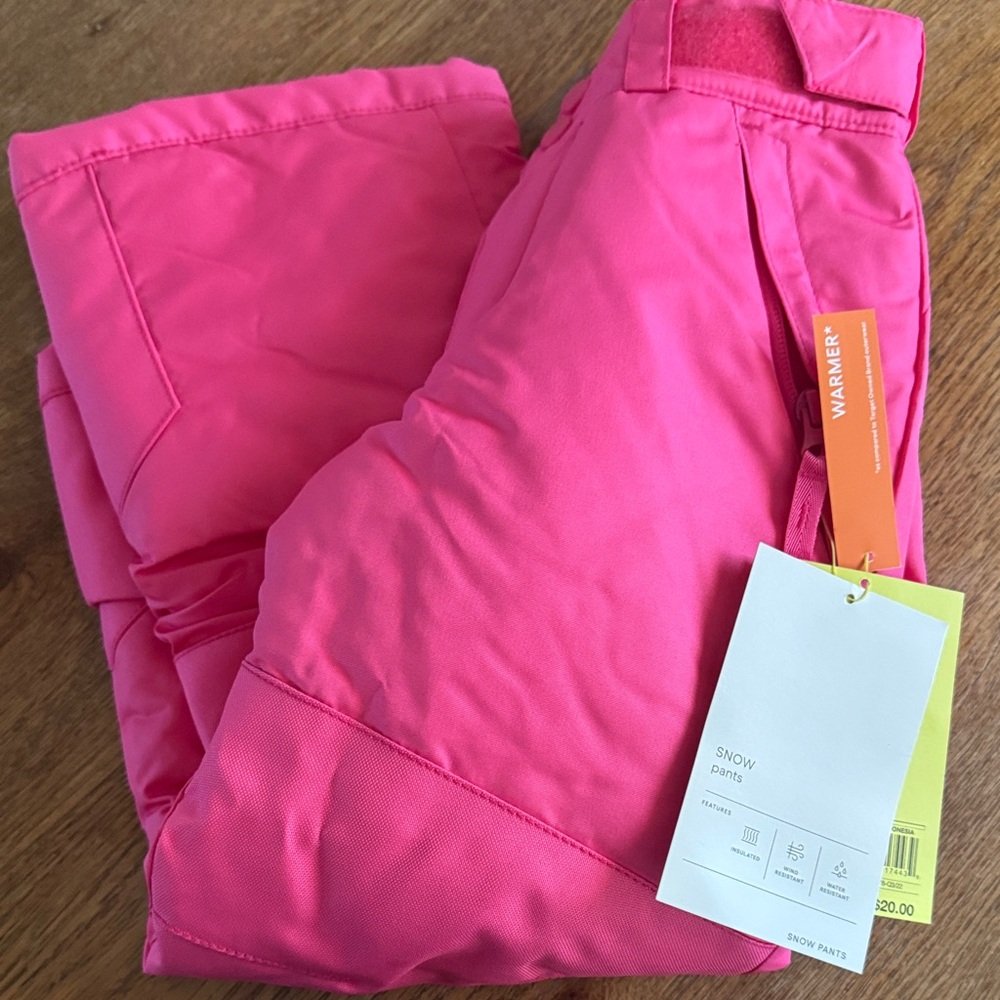 Girls Pink Snow Pants